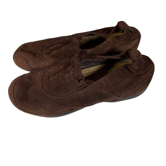Dansko Cadence‎ Womens Shoes Flats Slip On Stretch Suede Brown Size EUR 39 US 8 - Picture 1 of 7